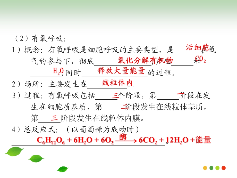 人教版教学课件名校联盟陕西省澄城王庄中学高一生物细胞呼吸—有氧呼吸课件精选文档.ppt_第3页