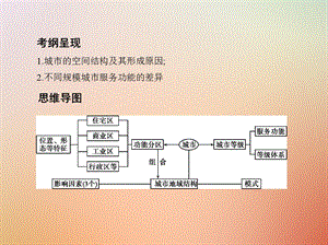 高考地理总复习第八单元城市与城市化第一讲城市空间结构与不同规模城市的服务功能课件.pptx