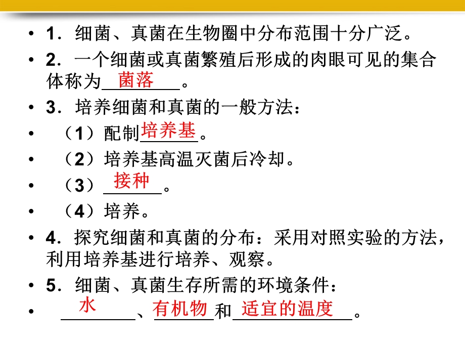 八年级生物上册细菌和真菌复习课件1人教新PPT文档资料.ppt_第2页