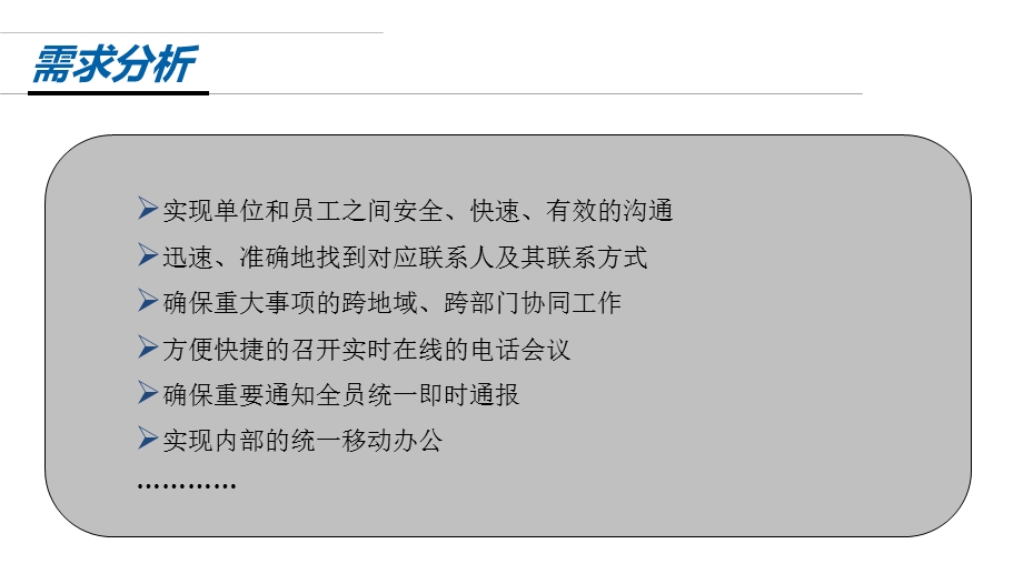 最新医院移动工作平台蓝信解决方案PPT文档.ppt_第3页