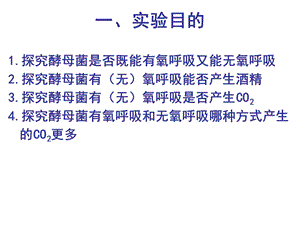 探究酵母菌细胞呼吸方式PPT课件.ppt