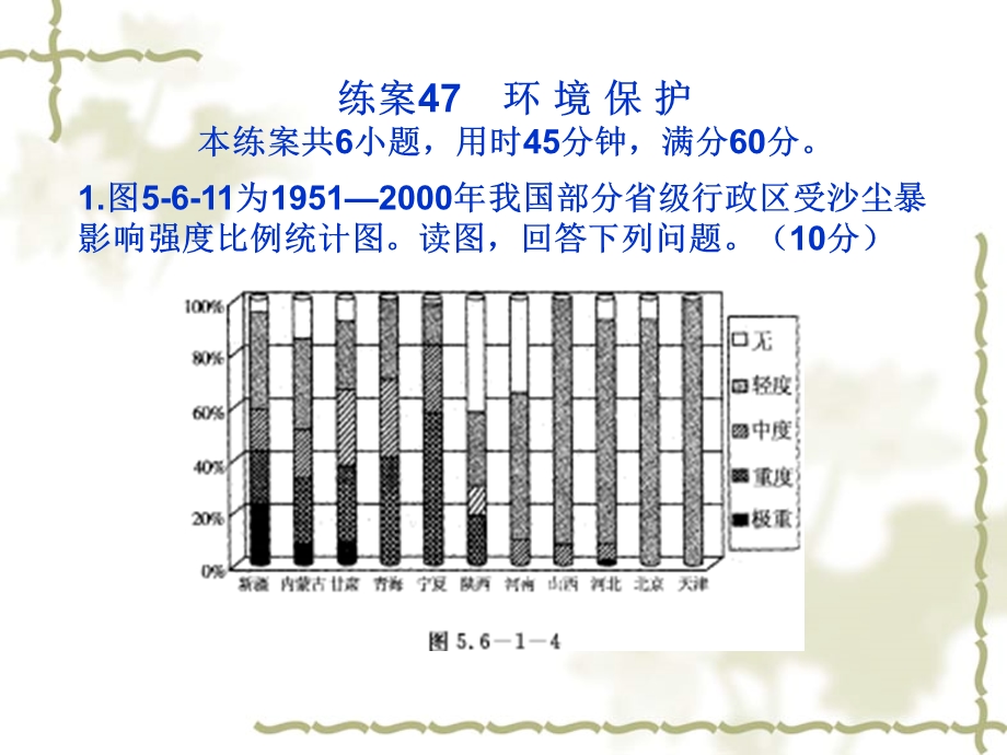 名师伴你行系列高考地理一轮复习配套练案部分：第五部分选修内容选修6环 境 保 护共13张PPT.ppt_第1页