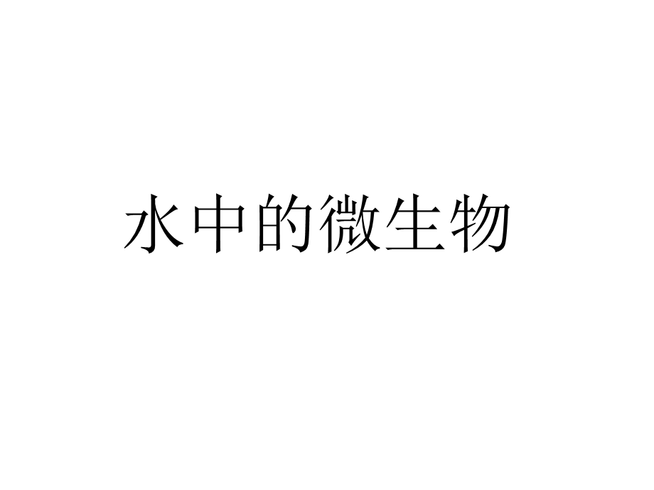 [五年级其它课程]水中的微生物.ppt_第1页