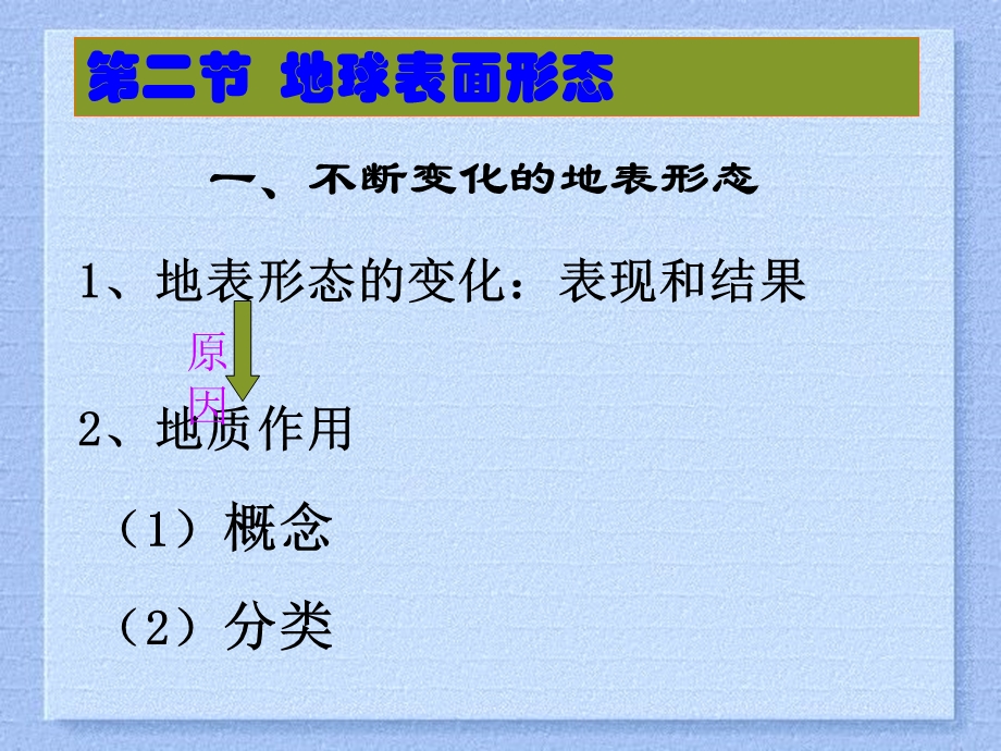 湘教版 必修一2.2第二节 地球表面形态：内力作用与地表形态第一课时 课件(33张.ppt_第1页