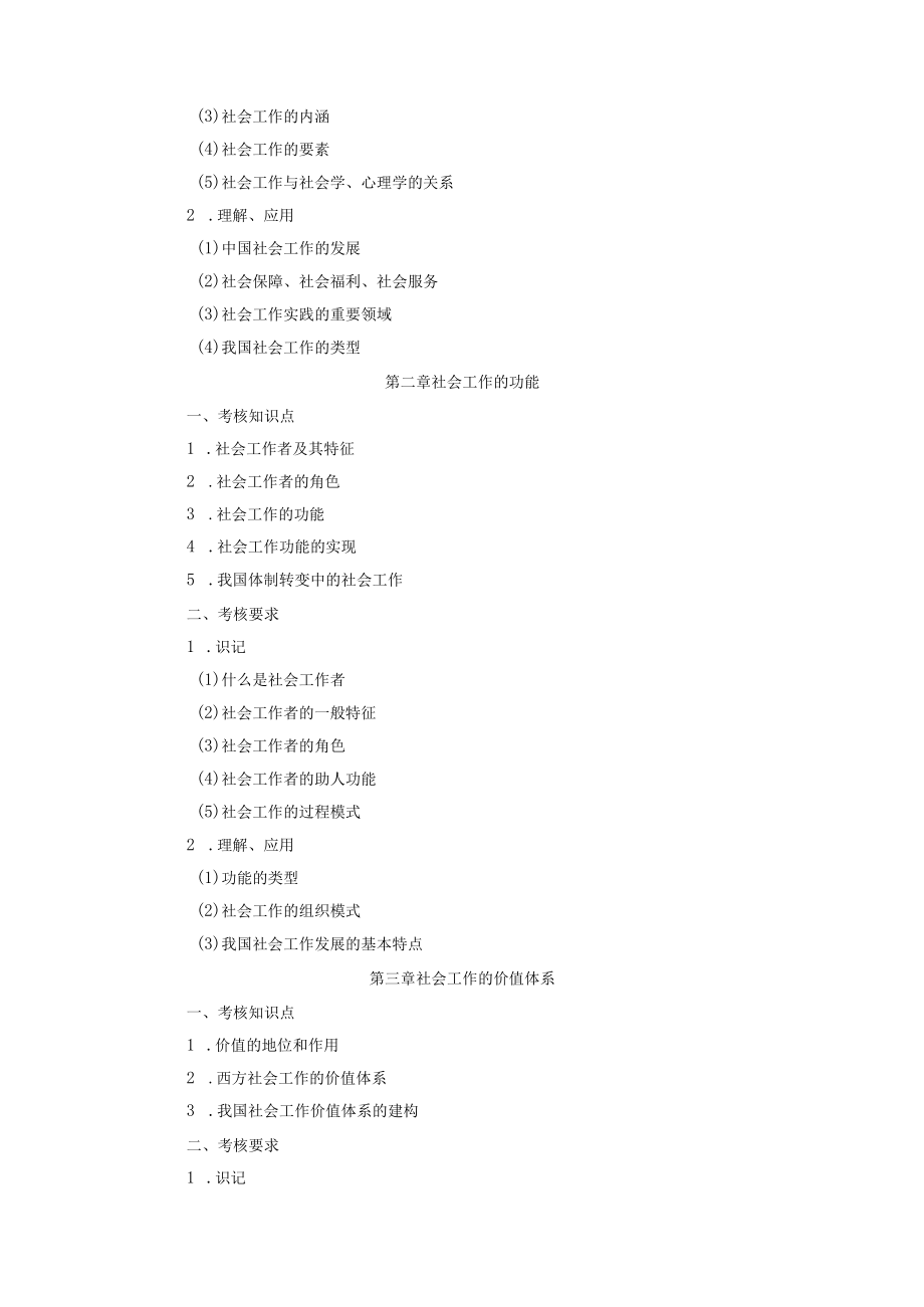 韩山师范学院2023年普通高等学校专升本招生考试社会工作专业社会工作概论考试大纲.docx_第2页