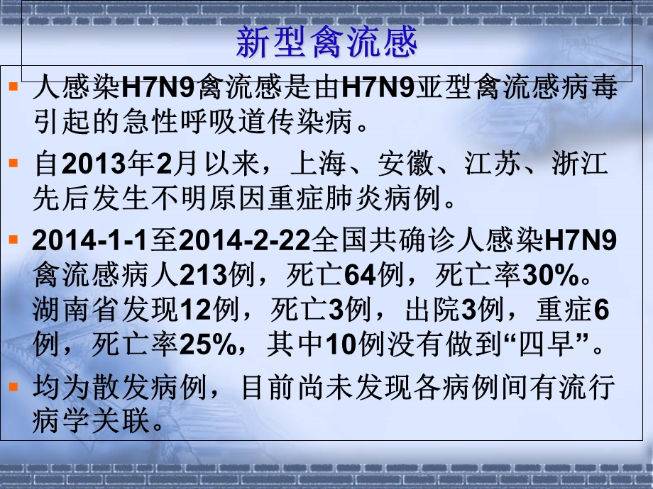 医院人感染H7N9禽流感诊疗的方案文档资料.ppt_第1页