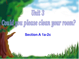 八年级英语Unit3CouldyoupleasecleanyourroomSectionA课件新人教版3.ppt