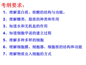 最新：专题一细胞的物质基础与结构基础文档资料.ppt