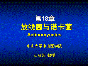 第18章放线菌与诺卡菌ppt课件名师编辑PPT课件.ppt