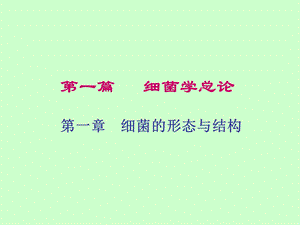 第一篇细菌学总论名师编辑PPT课件.ppt