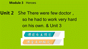 九年级英语Module3HeroesUnit2Therewerefewdoctorssohehadtoworkveryhardonhisown.pptx