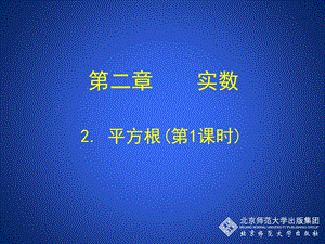 初中二年级数学上册第二章实数22平方根第一课时课件.ppt