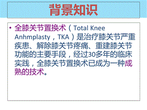 全膝置换术患者术后疼痛管理PPT文档.ppt