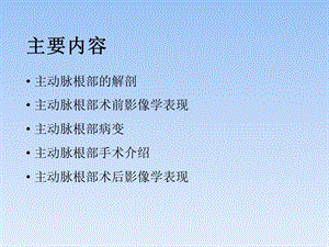 主动脉根部术前及术后的影像学表现精选文档.pptx