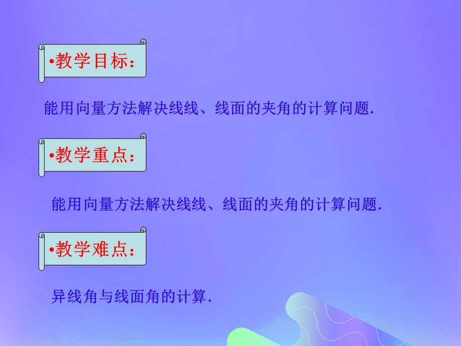 高中数学空间向量与立体几何3.2.3空间的角的计算课件3苏教版.pptx_第1页