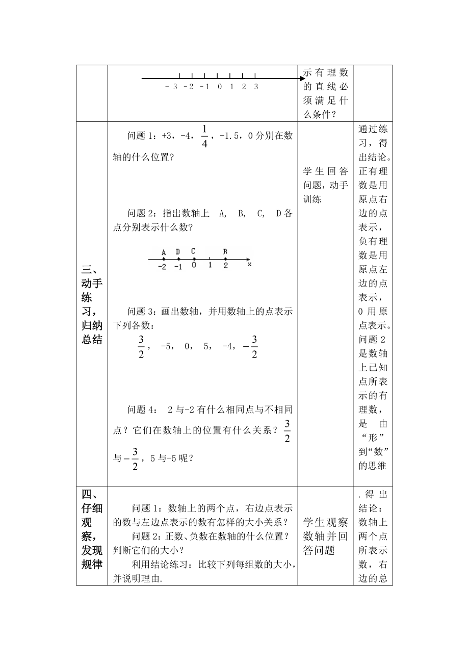 数轴教学设计.doc_第3页