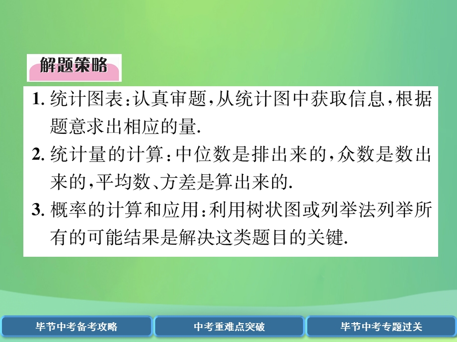 中考数学复习专题4统计与概率精讲课件.pptx_第3页