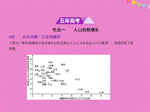 江苏专版高考地理一轮复习第八单元人口的变化课件.pptx