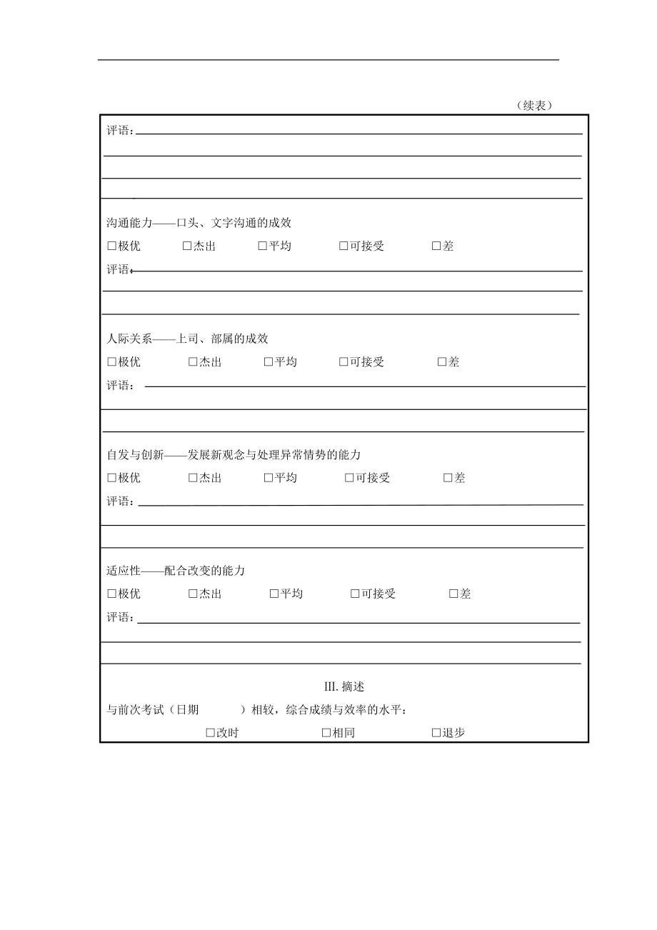 考核表范例表格模板、doc格式.doc_第2页