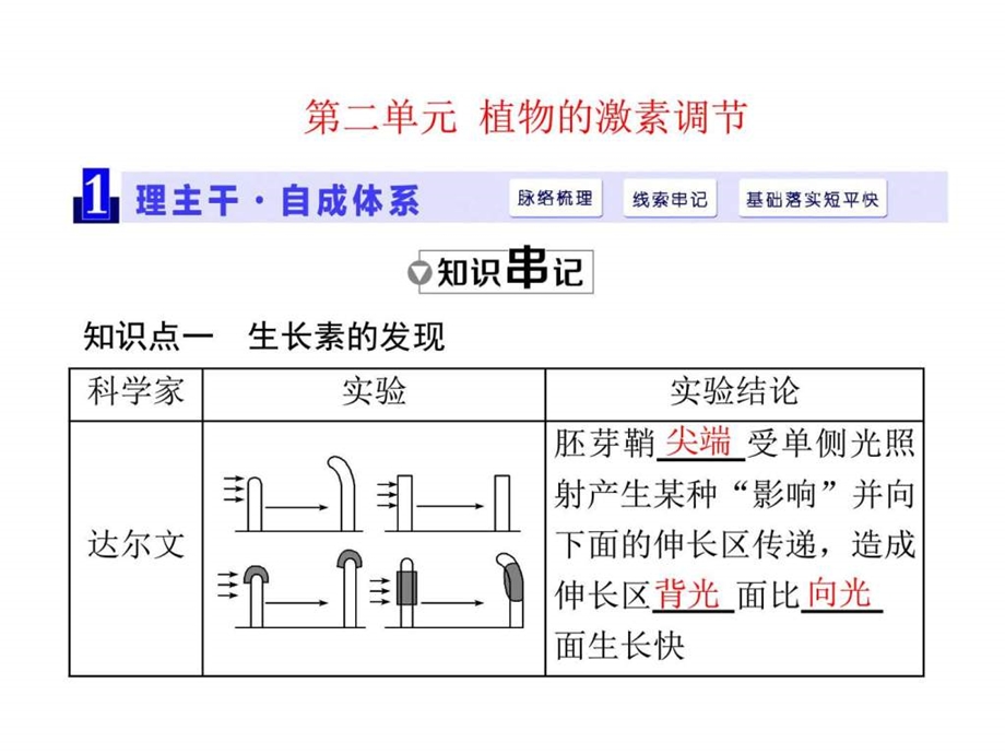 最新高三生物一轮复习课件必修3 第二单元 植物的激素..ppt_第1页