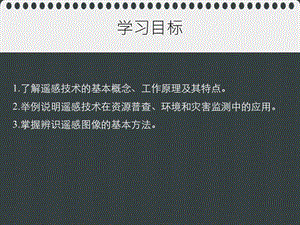 高中地理从人地关系看资源与环境单元活动——遥感技术及其应用课件鲁教版.pptx