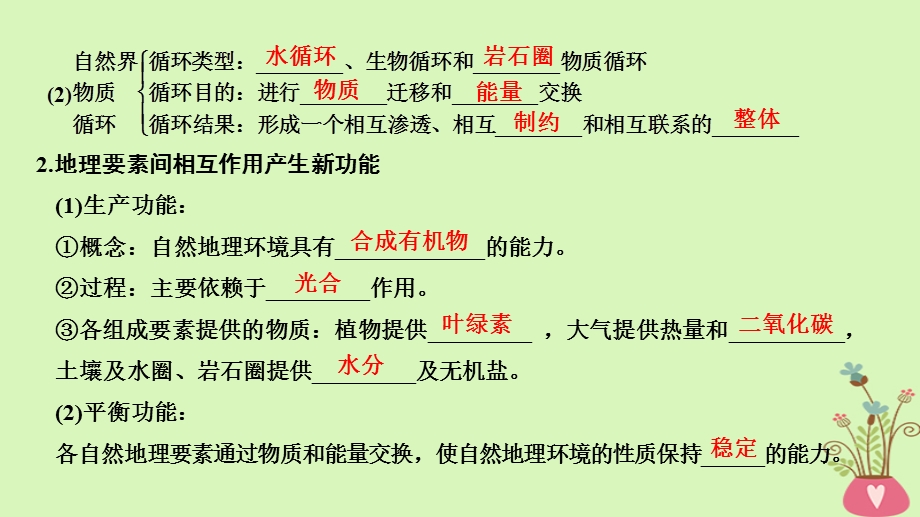 四省市高中地理第五章自然地理环境的整体性与差异性第一节自然地理环境的整体性课件新人教版.pptx_第3页