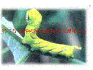 最新高中生物(人教版)植物病虫害的防治原理和方法课件1课件..ppt