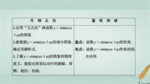 高中数学第一章三角函数1.5函数y=Asinωxψ第2课时函数y＝Asinωx＋φ的性质课件.pptx