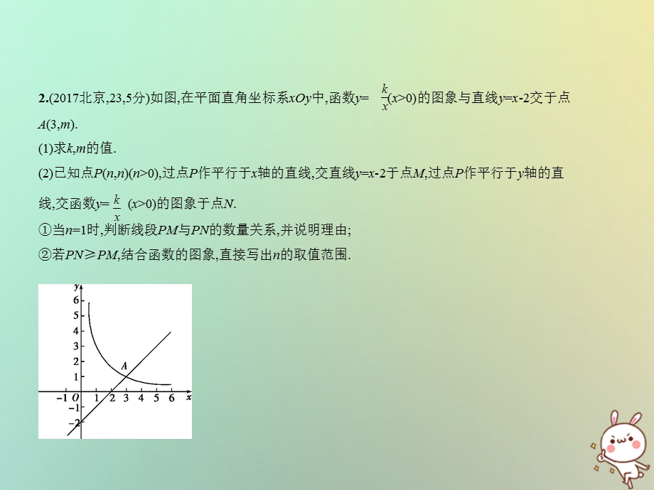 北京专版中考数学一轮复习第三章变量与函数3.3反比例函数试卷部分课件.pptx_第2页