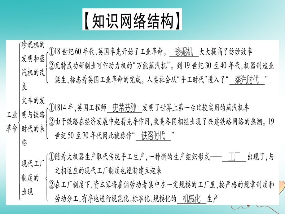 九年级历史上册世界近代史上第七单元工业革命马克思主义的诞生和反殖民斗争总结提升课件川教版.pptx_第1页