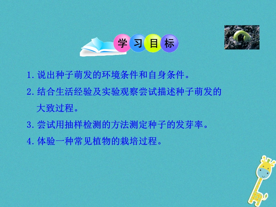 吉林省长市七年级生物上册第三单元第二章第一节种子的萌发课件1新版新人教版.pptx_第2页