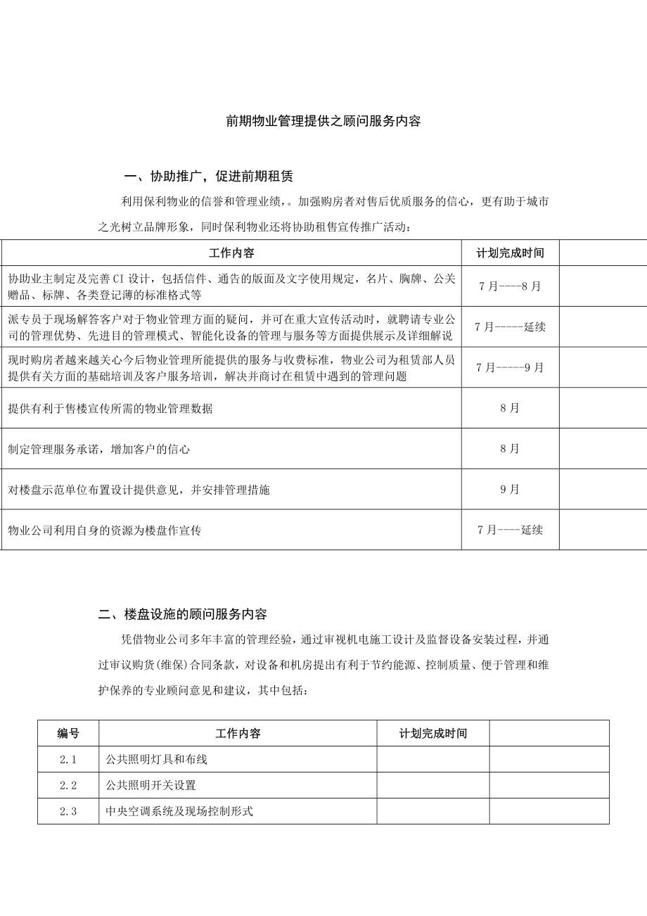 xx项目前期物业顾问服务内容.doc_第1页