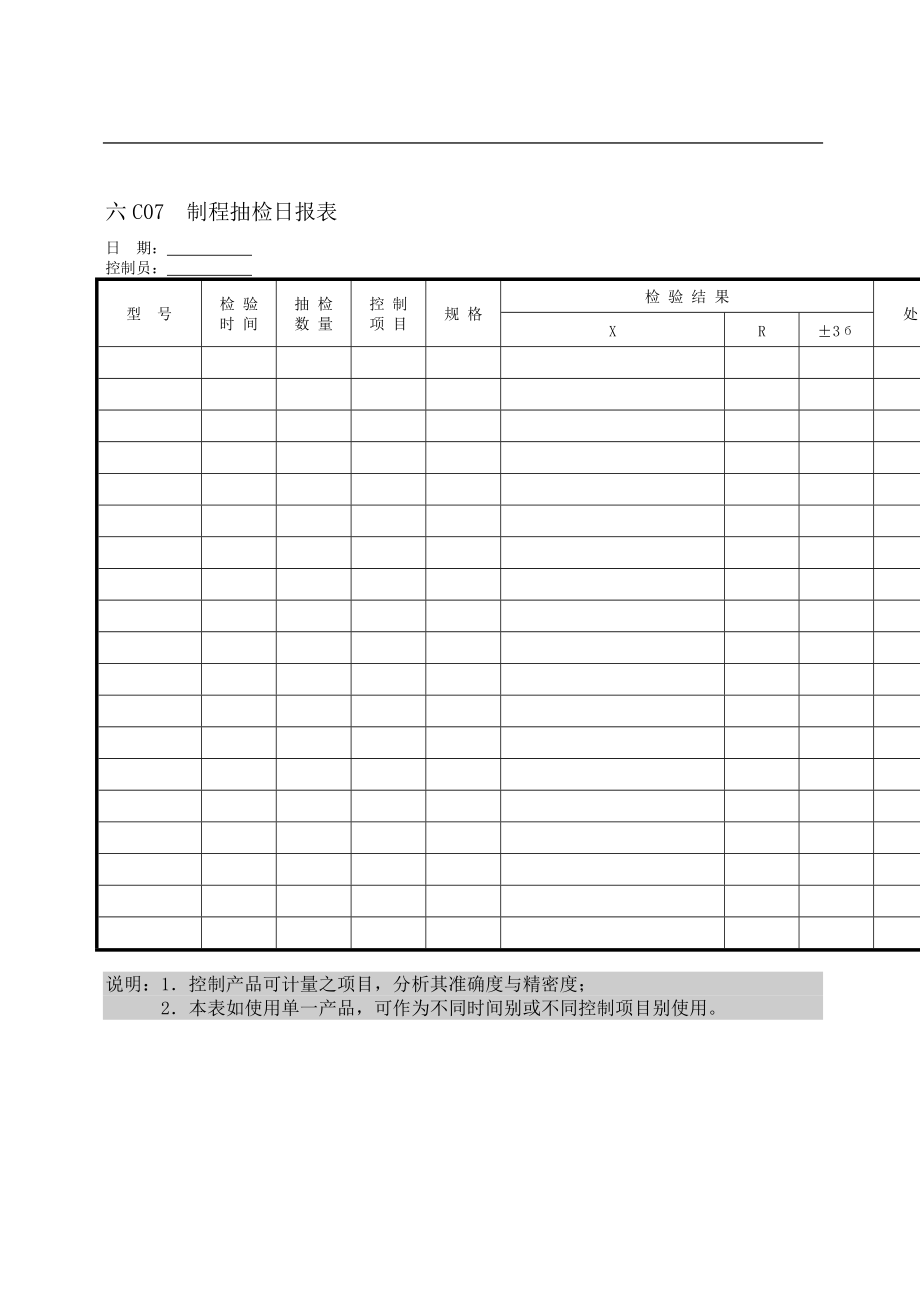 品质管理c纵表格.doc_第3页