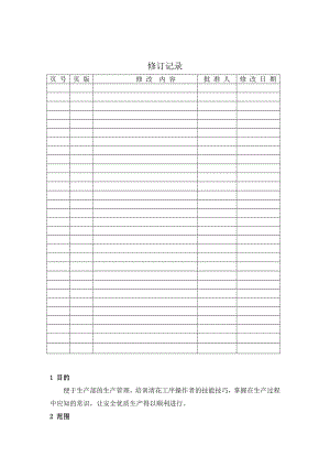 清花工序操作指导书.doc