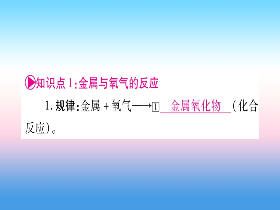 中考化学复习教材系统复习第八单元金属和金属材料第2课时金属的化学性质课件.pptx_第1页