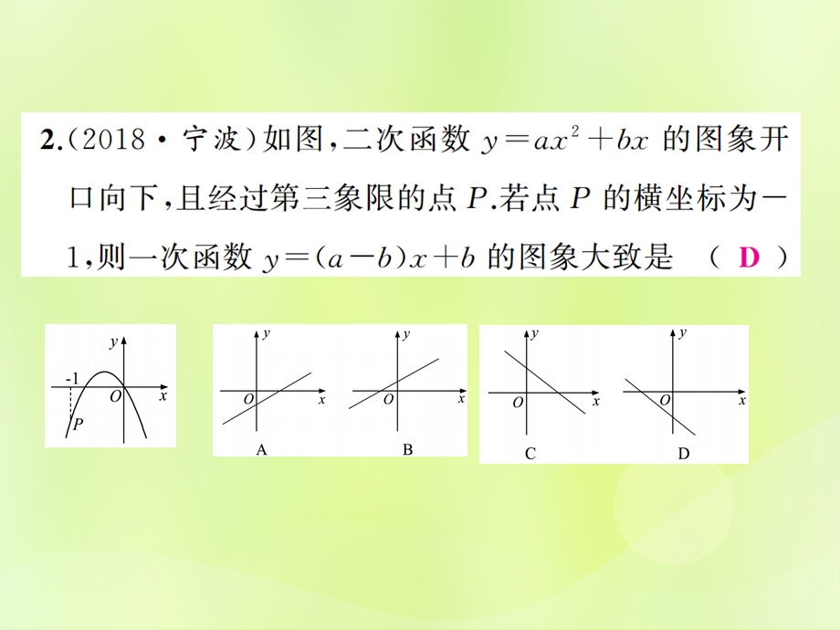 中考数学总复习第函数第13讲二次函数的图象及性质练本课件.pptx_第2页