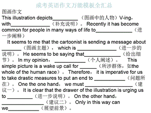 成人高考作文万能模板名师制作优质教学资料.ppt