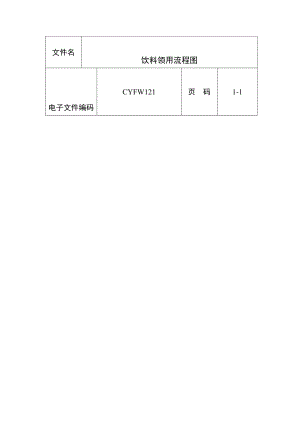 饮料领用流程图表格模板、doc格式.doc