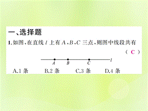 中考数学总复习基本图形一第17讲线段、角、相交线与平行线练本课件.pptx