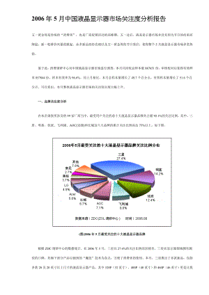 中国液晶显示器市场关注度分析报告(doc10).doc