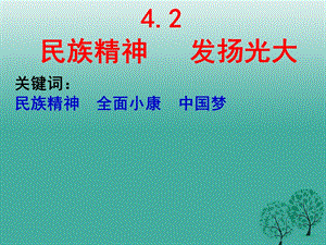 九年级政治全册 42 民族精神 发扬光大课件 粤教版..ppt