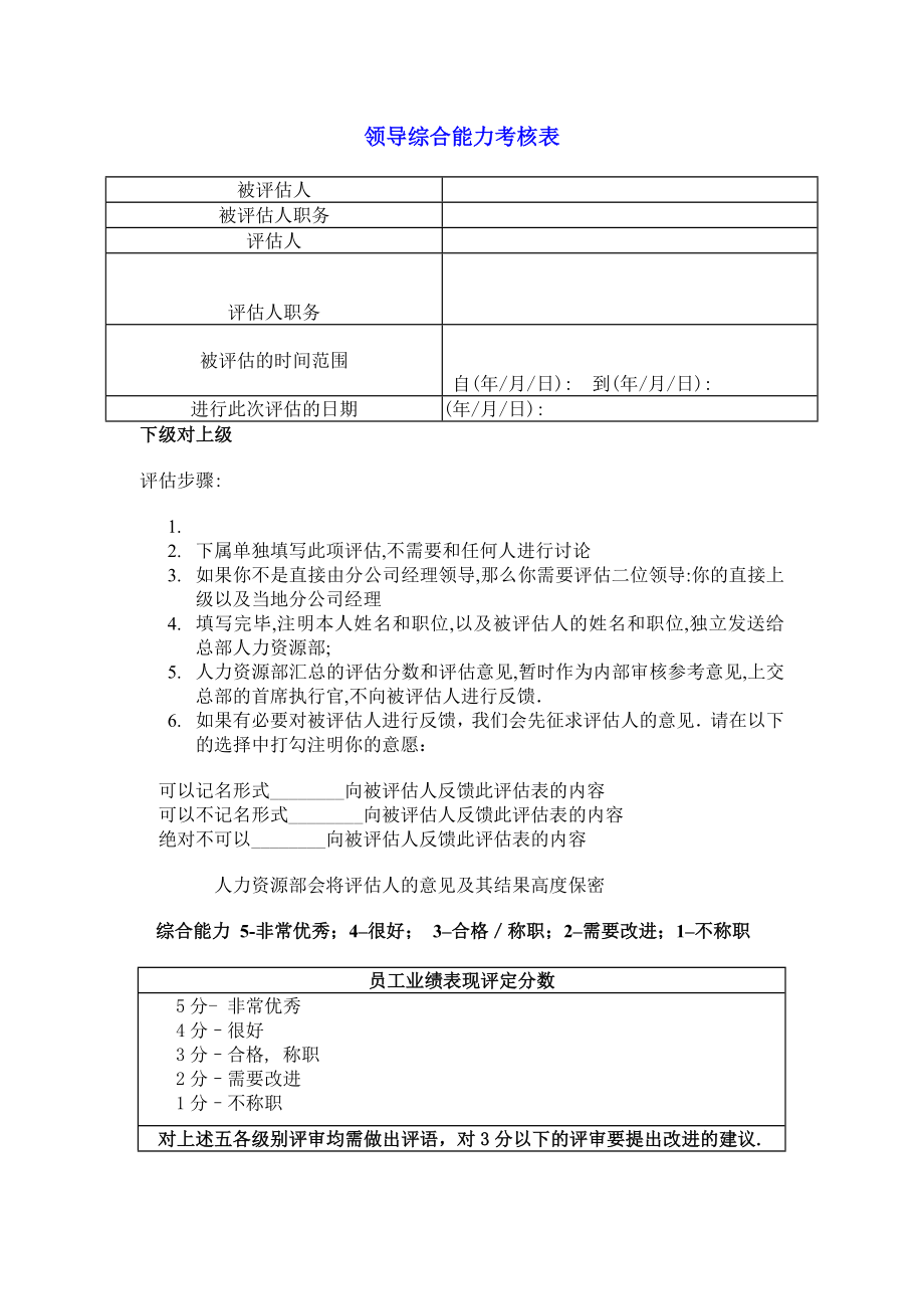 领导综合能力考核表.doc_第1页