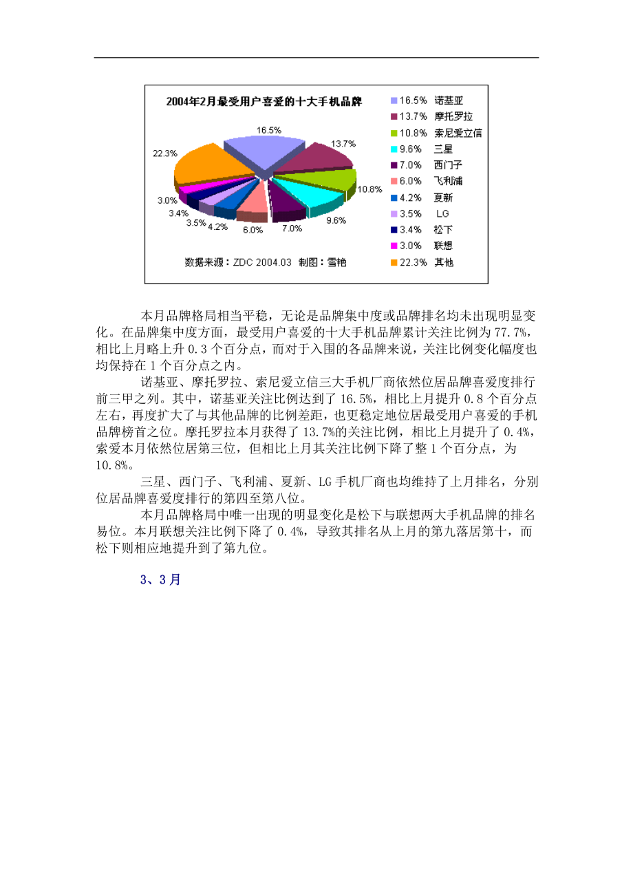 上半年手机品牌喜好度分析.doc_第3页