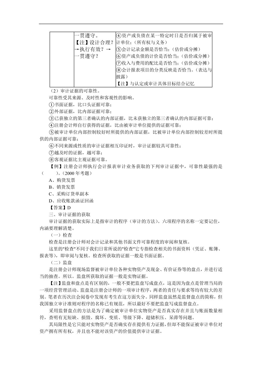 审计证据与审计工作底稿讲义.doc_第3页