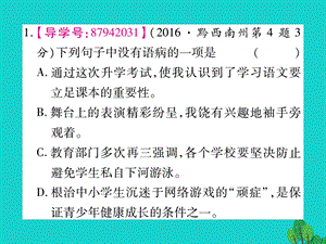 中考语文第二轮专题突破复习专题三病句的辨析课件.pptx