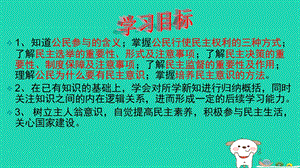 九年级道德与法治上册民主与法治第三课追求民主价值第2框参与民主生活课件新人教版.pptx