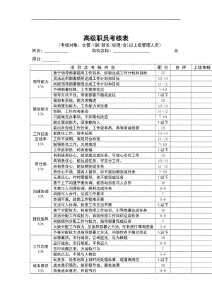 員工績效考核表格.doc