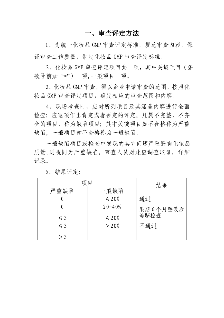 化妆品良好生产规范审查评定标准.doc_第2页