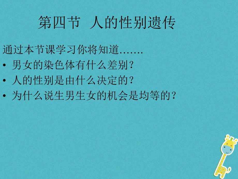 吉林省八年级生物下册7.2.4人的性别遗传课件新版新人教版.pptx_第2页