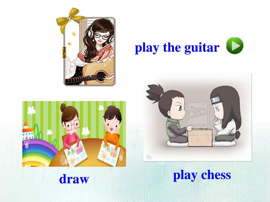 最新新人教版七年级英语下册unit1 Can you play the guitar..ppt_第3页